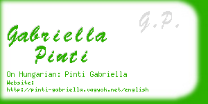 gabriella pinti business card